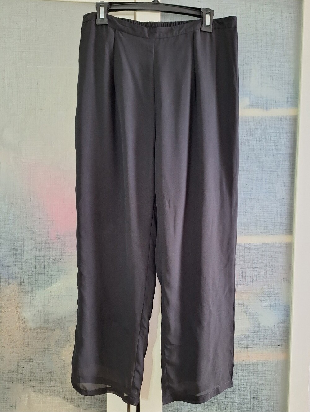 XL Black Chiffon Pants Party